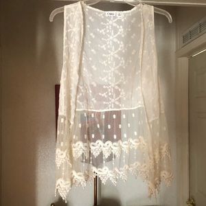 Lace vest